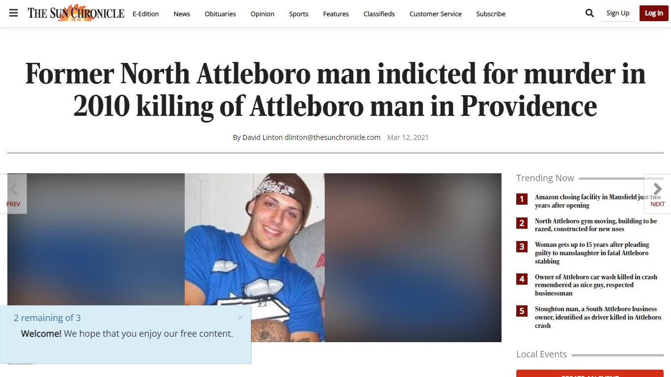 Former North Attleboro man indicted for murder in 2010 killing of ...