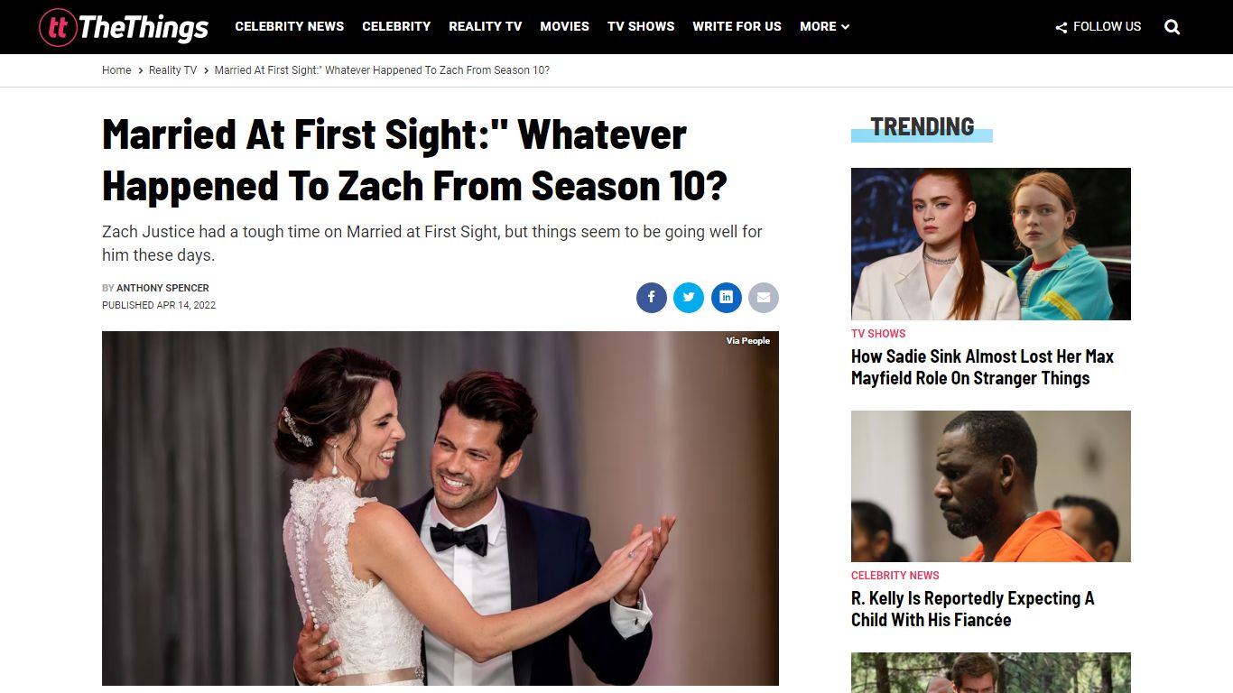 Married At First Sight:" Whatever Happened To Zach From ... - TheThings